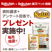 Rakuten × Rakuten楽天ペット保険 資料請求+アンケート回答で、毎月抽選でニュートロTM プレゼント実施中！ 犬用・猫用ニュートロTM